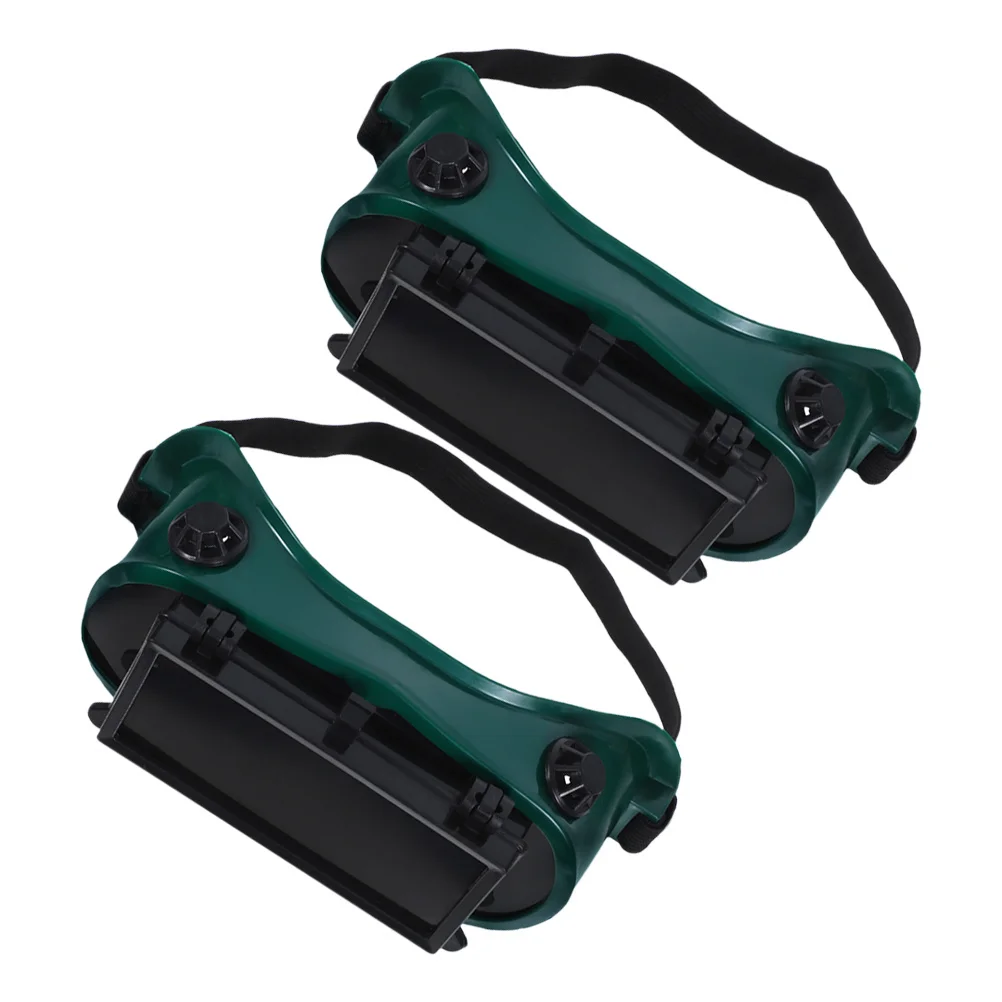 

2Pcs Anti Fog Welding Glasses Dual Flip Protective Eyewear Impact Resistant Lightweight Comfortable for Welding Cutting and