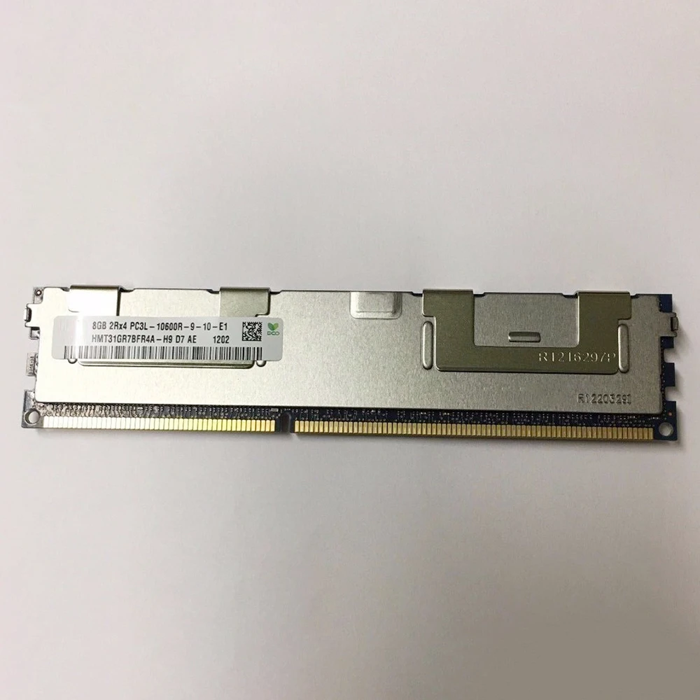 1 Uds. Para SK Hynix RAM 8GB PC3L-10600R REG HMT31GR7BFR4A-H9 memoria de alta calidad envío rápido 8G 2RX4 1333 DDR3L