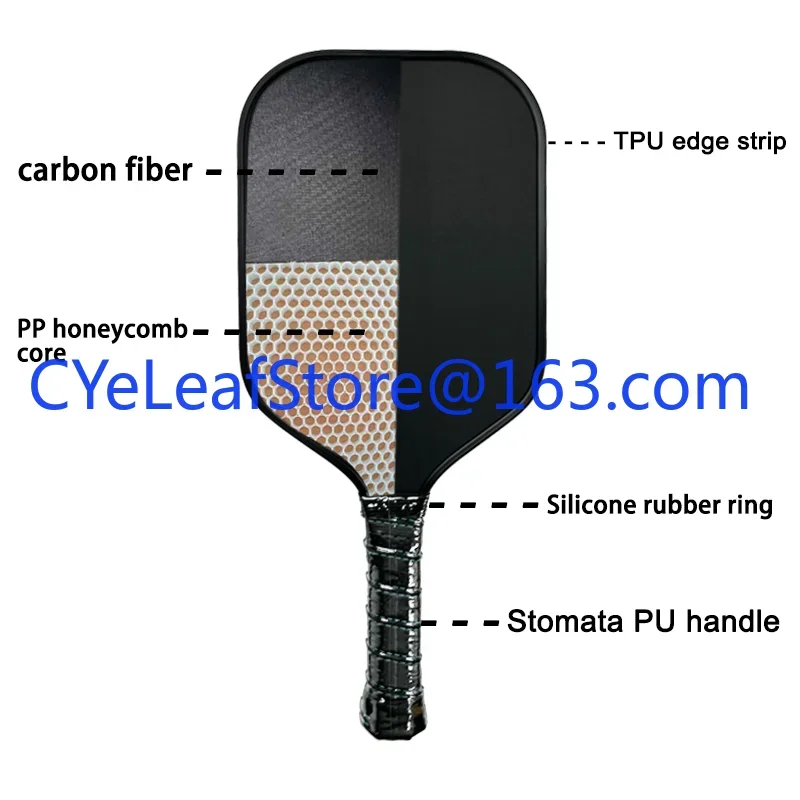 Pickleball Paddle high-end Propulsion Core textured Carbon Fiber T700 14mm Pickle Ball Paddle