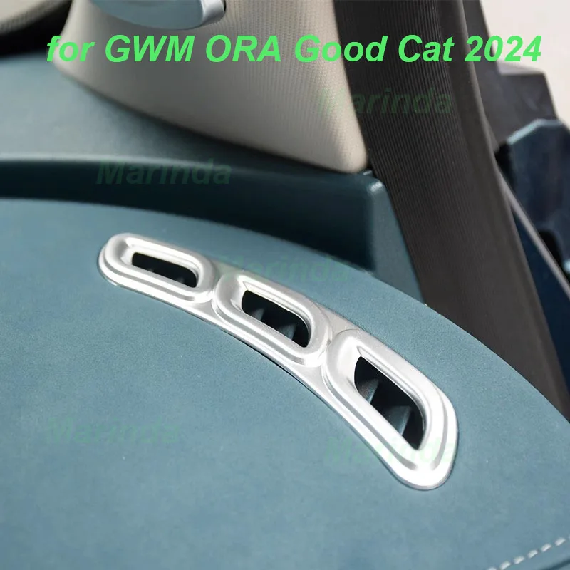 

Car USB Charging Port Panel Frame for GWM ORA Good Cat 2024 Dashboard Air Outlet ABS Cover A-pillar Interior Accessories