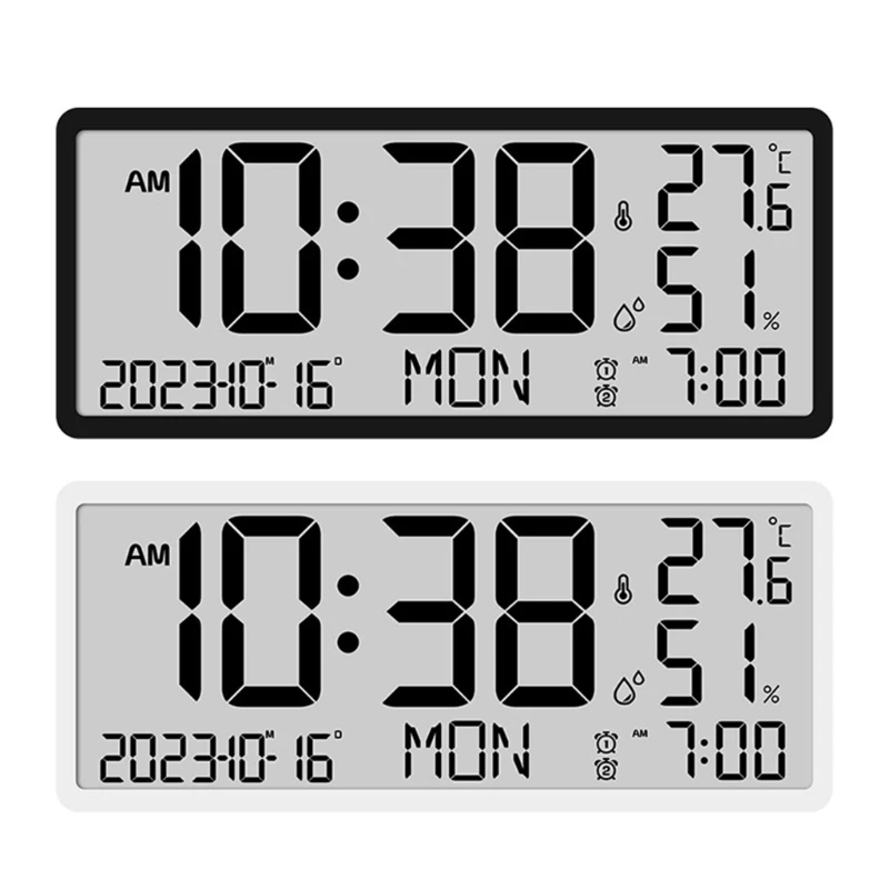 

Large Digital Clock Portable Wall Clock with Backlights Easy to Read Display Digital Alarm Clocks for Everyday Use