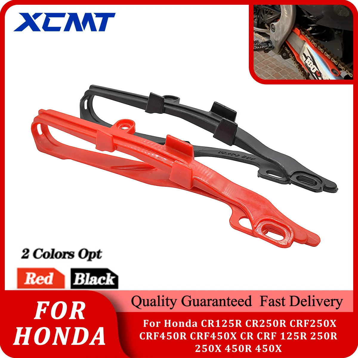 

Motorcycle Chain Slider Guide Protection Device For Honda CR125R CR250R CRF250X CRF450R CRF450X CR CRF 125R 250R 250X 450R 450X