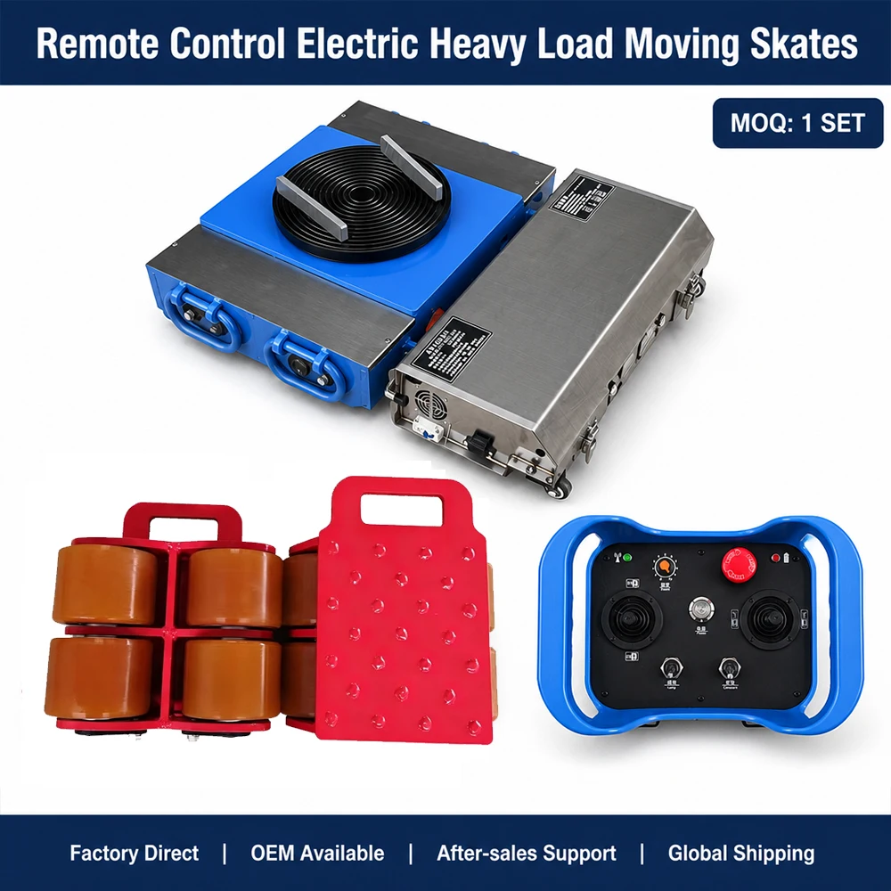 Remote Control Electric Heavy Load Moving Skates, Factory Heavy Traction Capacity Machine Moving Skate  Excluding Shipping
