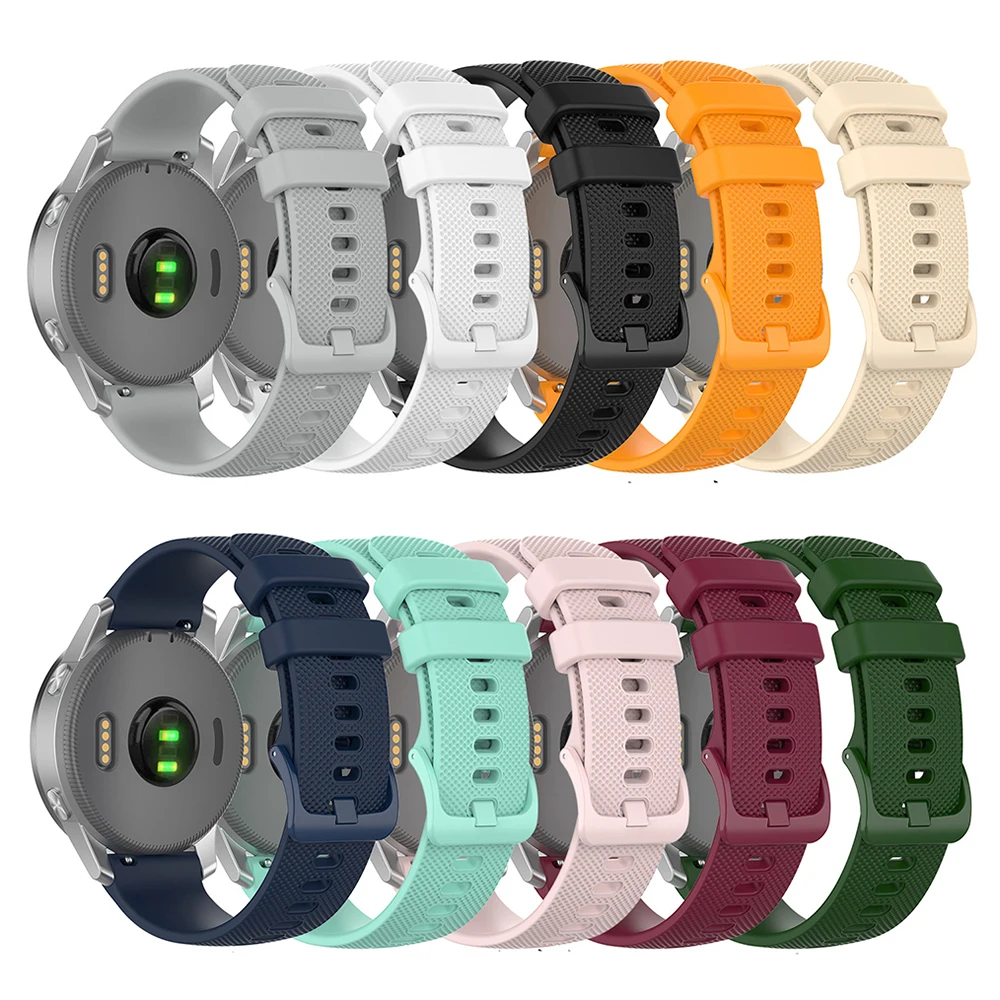 18/20/22mm Silicone Strap For Garmin Vivoactive 5 Venu Replacement Watch Band for Garmin Forerunner 165 245 255 265 745