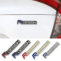 Metal Alloy Car Logo Decal Badge Auto Accessories Sticker Emblem For Volvo XC60 S60 XC90 XC40 FH500 V50 V60 R design V40 S80 V70