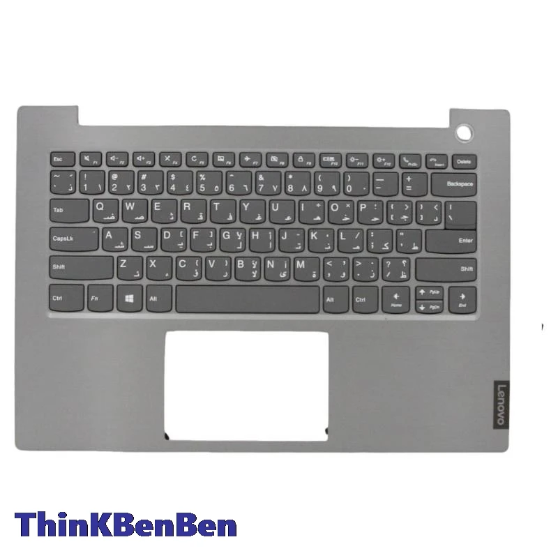 ARA Mineral Arab Keyboard abu-abu casing atas penutup cangkang Palmrest untuk Lenovo ThinkBook 14 14IML 14IIL Cover