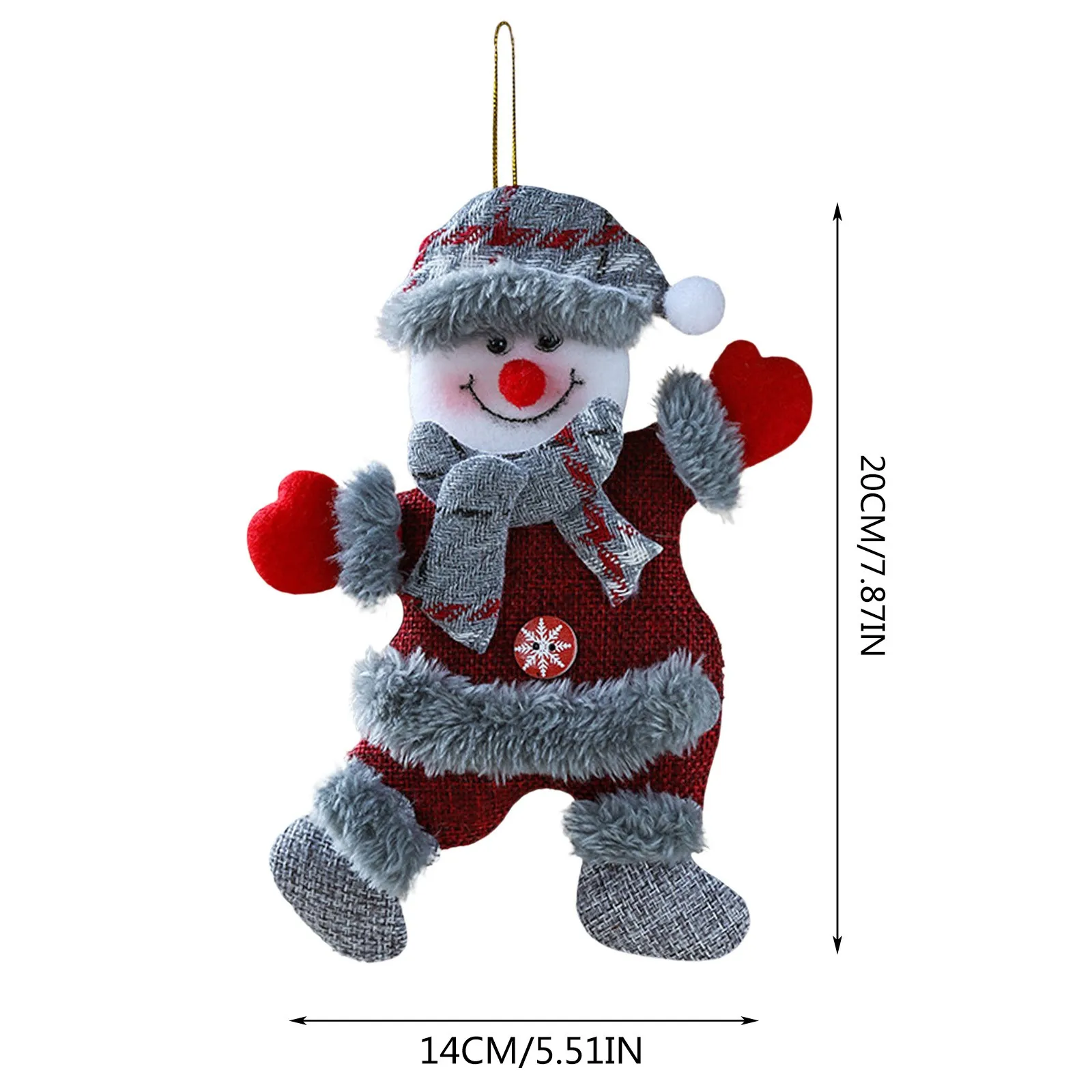 Christmas Ornaments Santa Claus Snowman Deer Pendant Doll Hang Decorations For Home Xmas New Year Decor Navidad Natal Gifts Toys