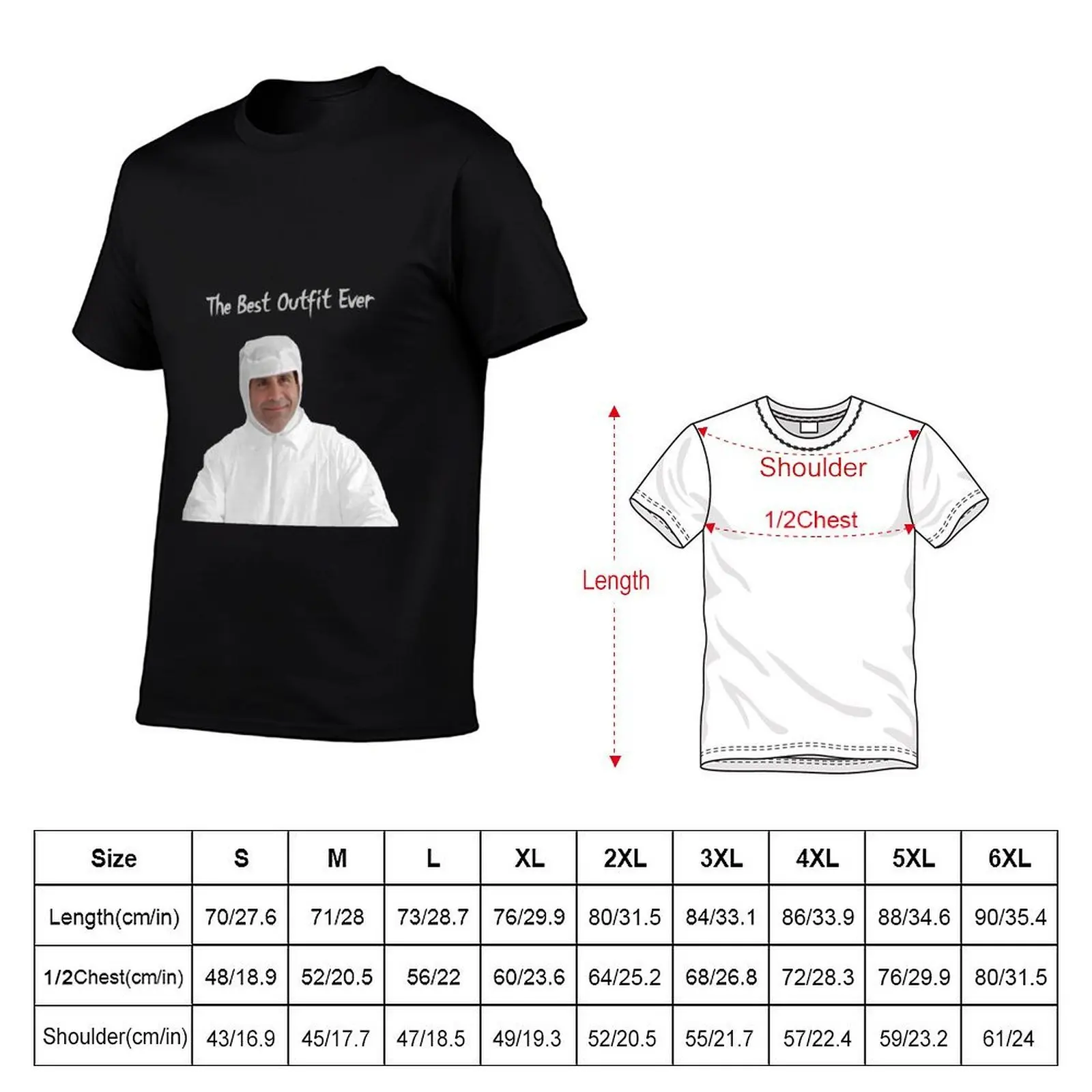 Monk: the best outfit ever T-Shirt funny shirt cotton Aesthetic clothing men workout shirt