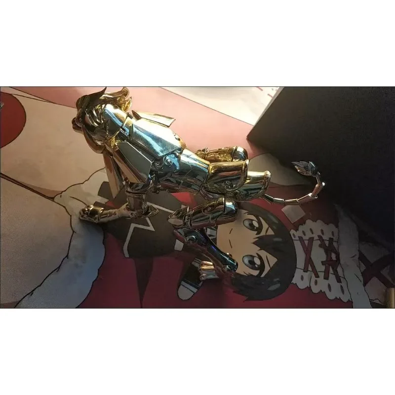 

In stock CS Model Saint Seiya Myth Cloth EX Leo/Lion Aiolia Totem/Object Gold Knights of the Zodiac Action Figure Toy Gifts