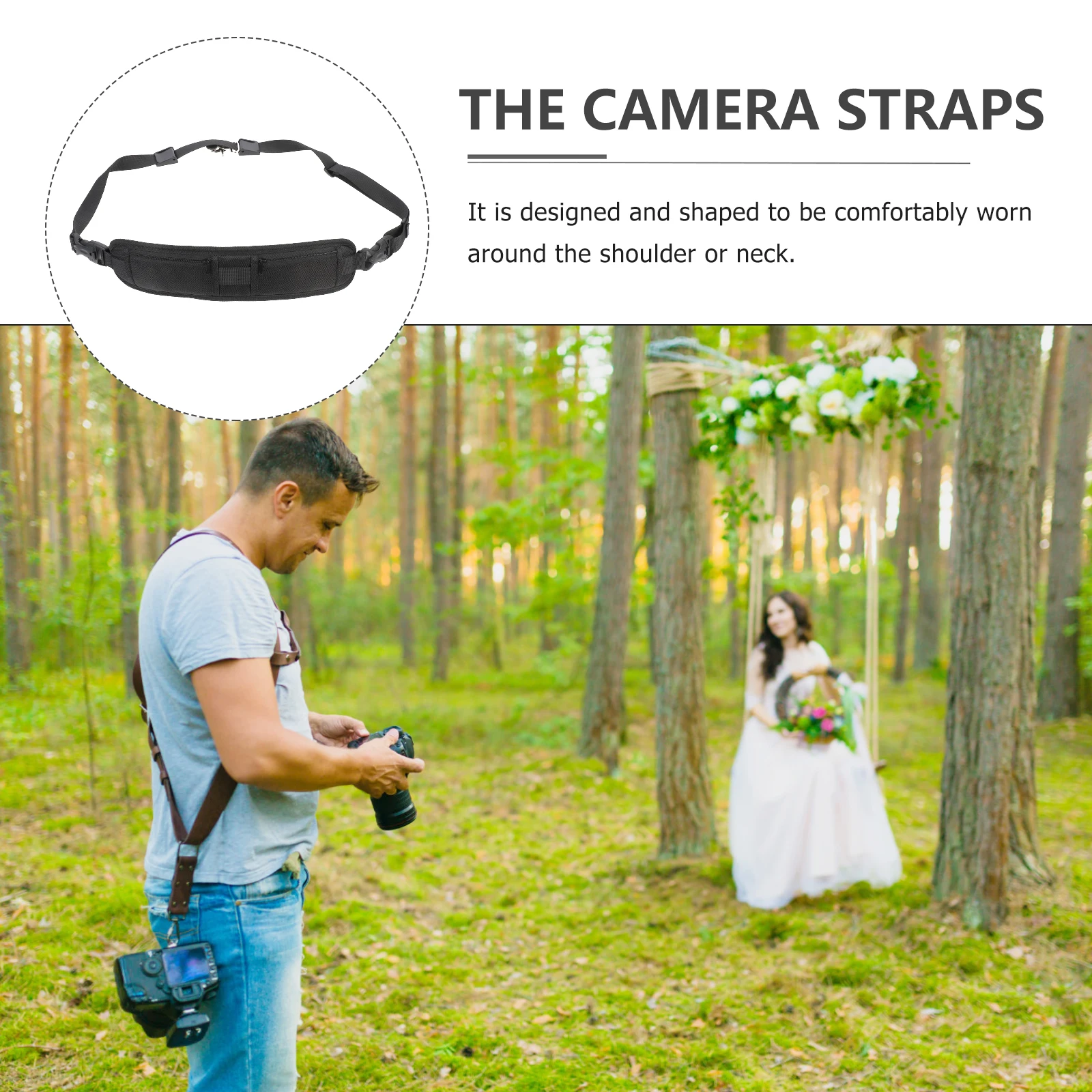 

Camera Strap Lens Neck Suspenders Convenient Adjustable Shoulder Belt for Nylon