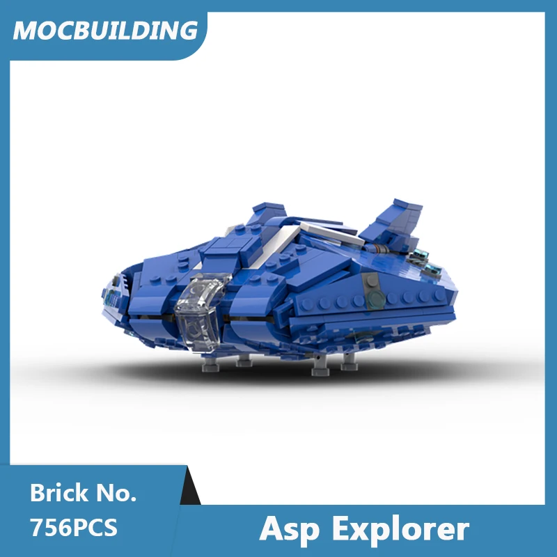 Moc Bouwstenen 1:300 Schaal Asp Explorer Intrekbaar Landingsgestel Ruimte Serie Diy Geassembleerde Stenen Collectie Speelgoed 756 Stuks