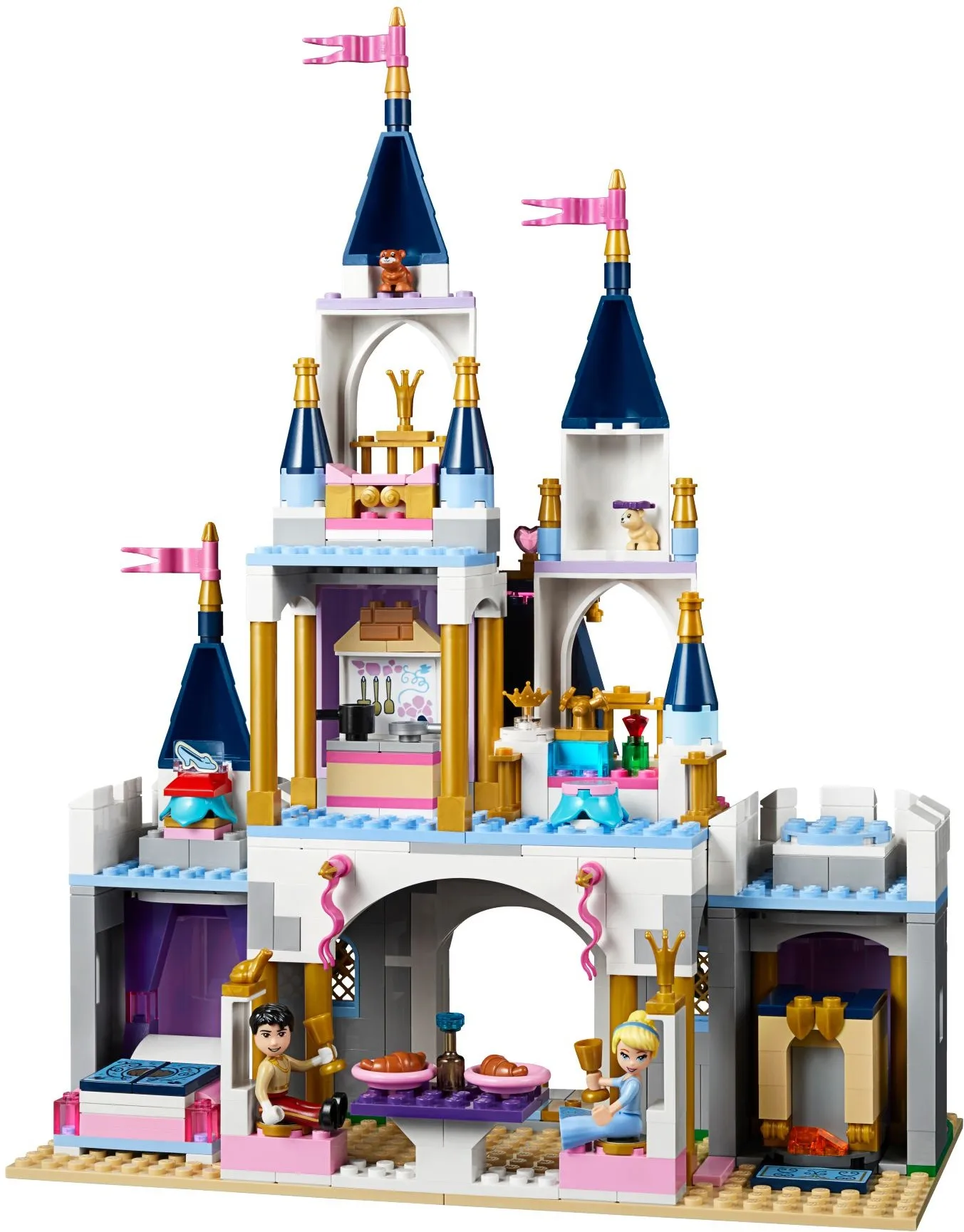 585 pçs castelo dos sonhos da cinderela 41154 10892 blocos de construção as meninas série tijolos para crianças brinquedo