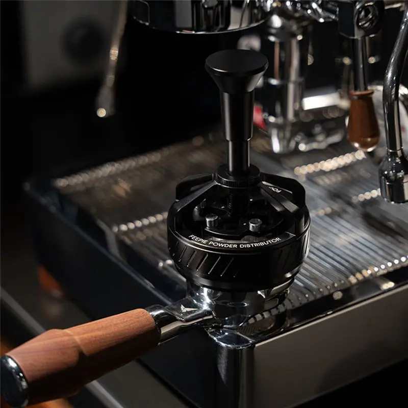 Feepie 58MM Coffee Cloth Powder Needle Automatic Rotating Stirrer Coffee Powder Needle Push-Type Rotating Powder Needle