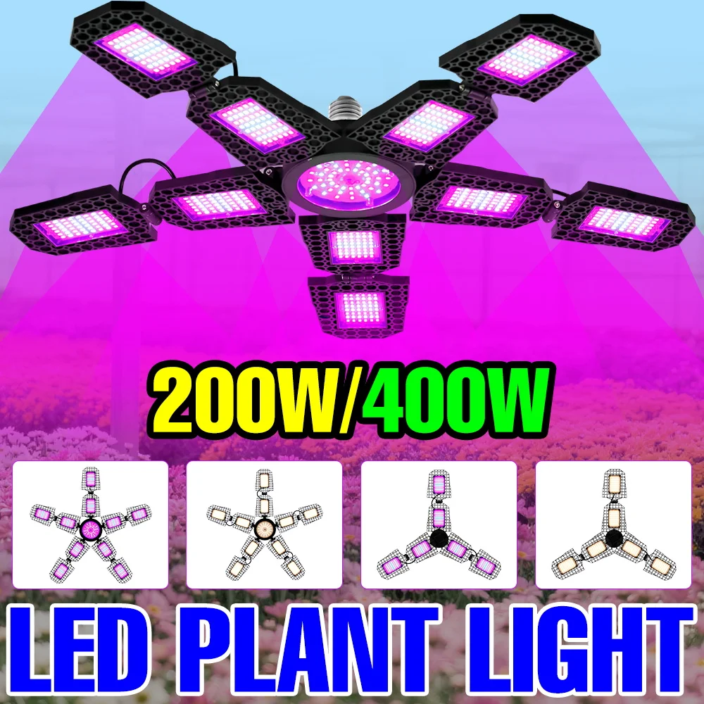 

400 Вт светодиодная лампа для выращивания растений, полный спектр, гидропоника, лампа для выращивания растений, палатка для роста теплицы, помидоры, овощей, AC100-277V