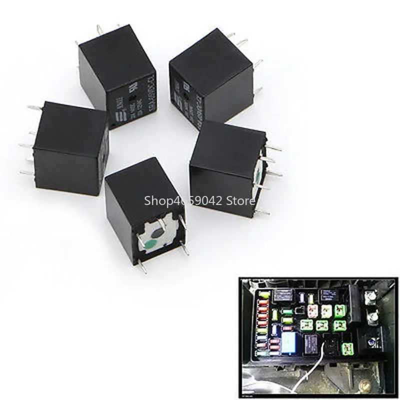 2pcs Relay SRA-05VDC-CL SRA-12VDC-CL SRA-24VDC-CL Power Relays DC5V 20A 5 Pins PCB General Purpose Relay 5V 12V 24V