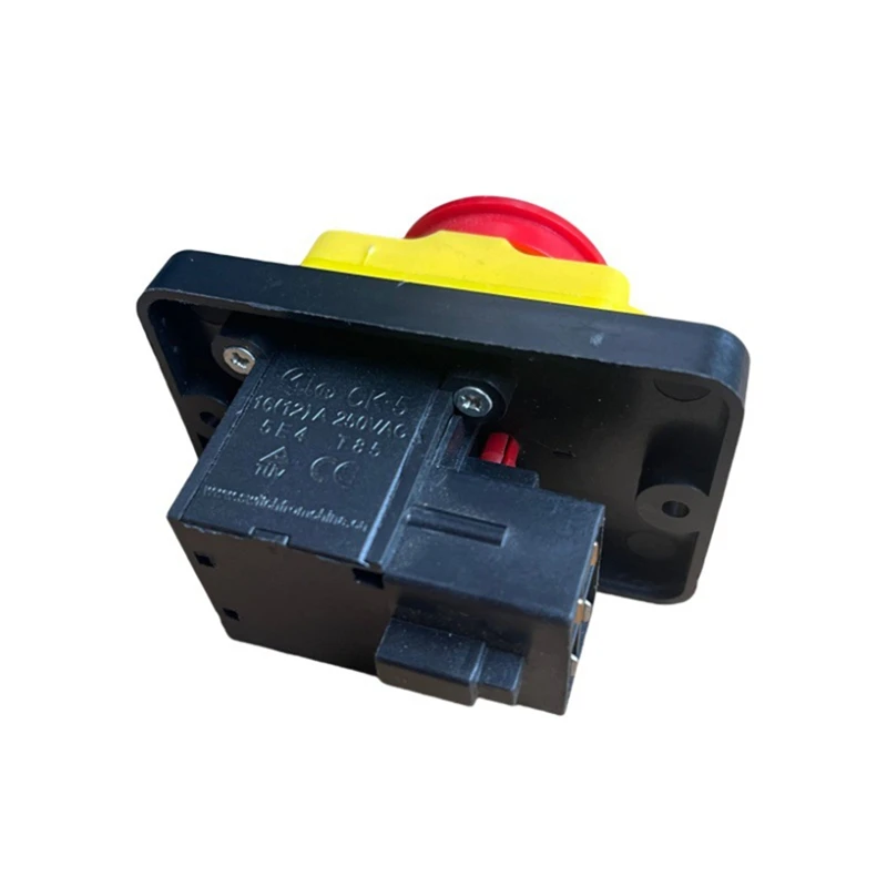 AB15-CK5 AC250V 4-Pin Start Stop No Volt Release مفتاح بـزر دفع مشترك لآلات الخشب والأشغال المعدنية