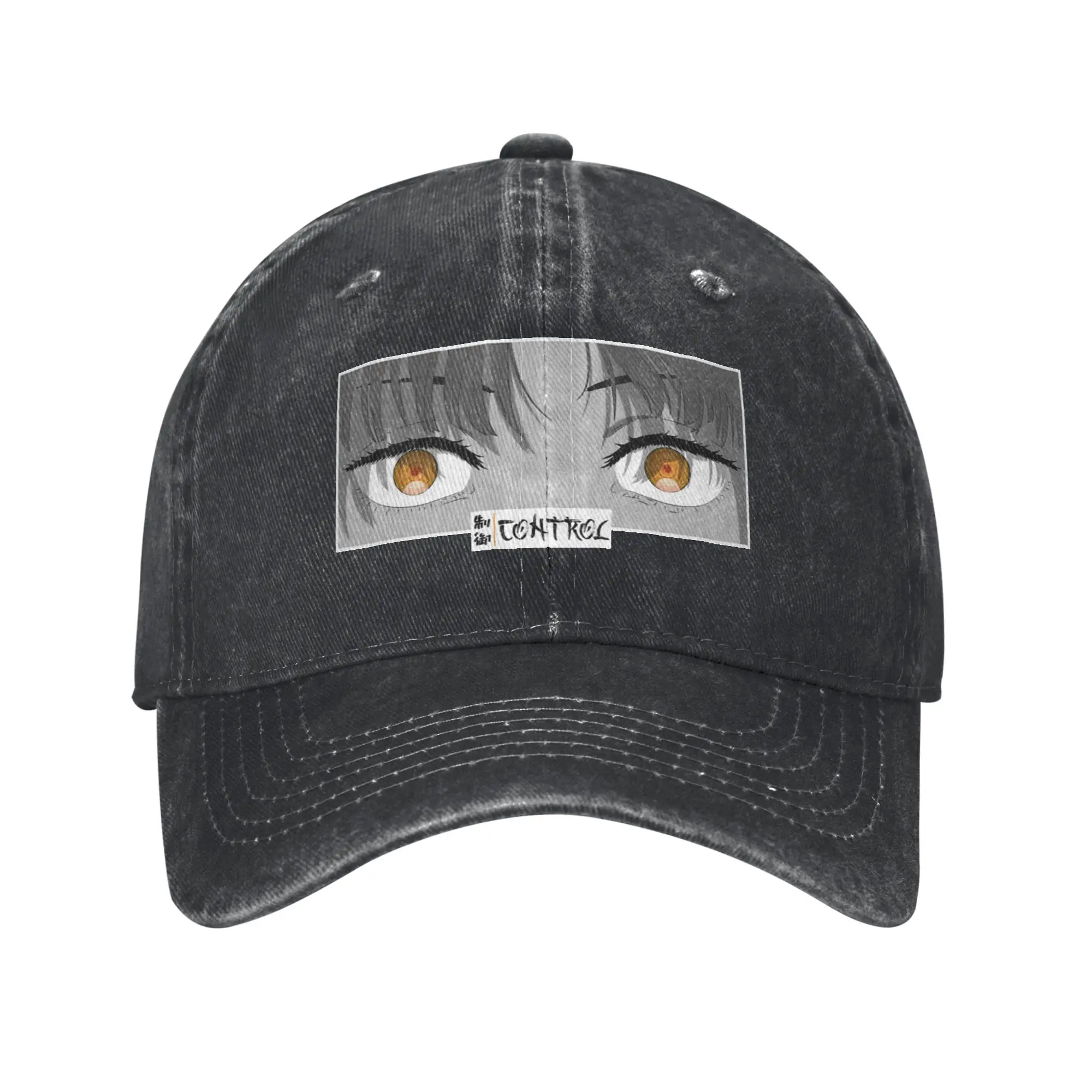 Control Anime Eyes Stare Japanese Cozy Manga Panel Fashion Baseball Cap  Stylish Cap Men  Autumn Trip Cap Men