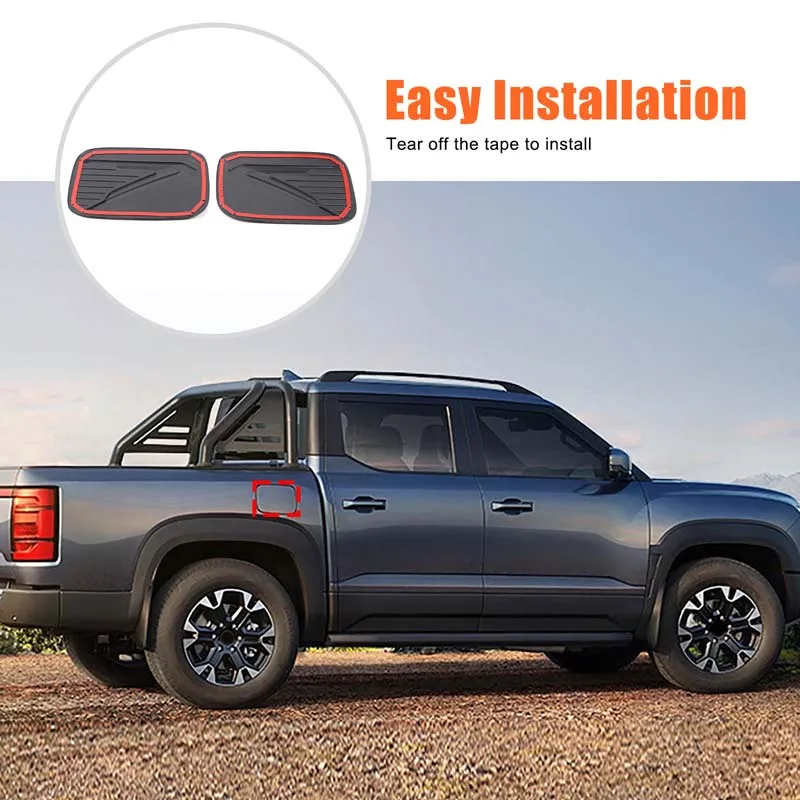 

For BYD Shark 2024+ pickup truck fuel tank cap exterior modification ABS black car fuel tank cap decorative sticker