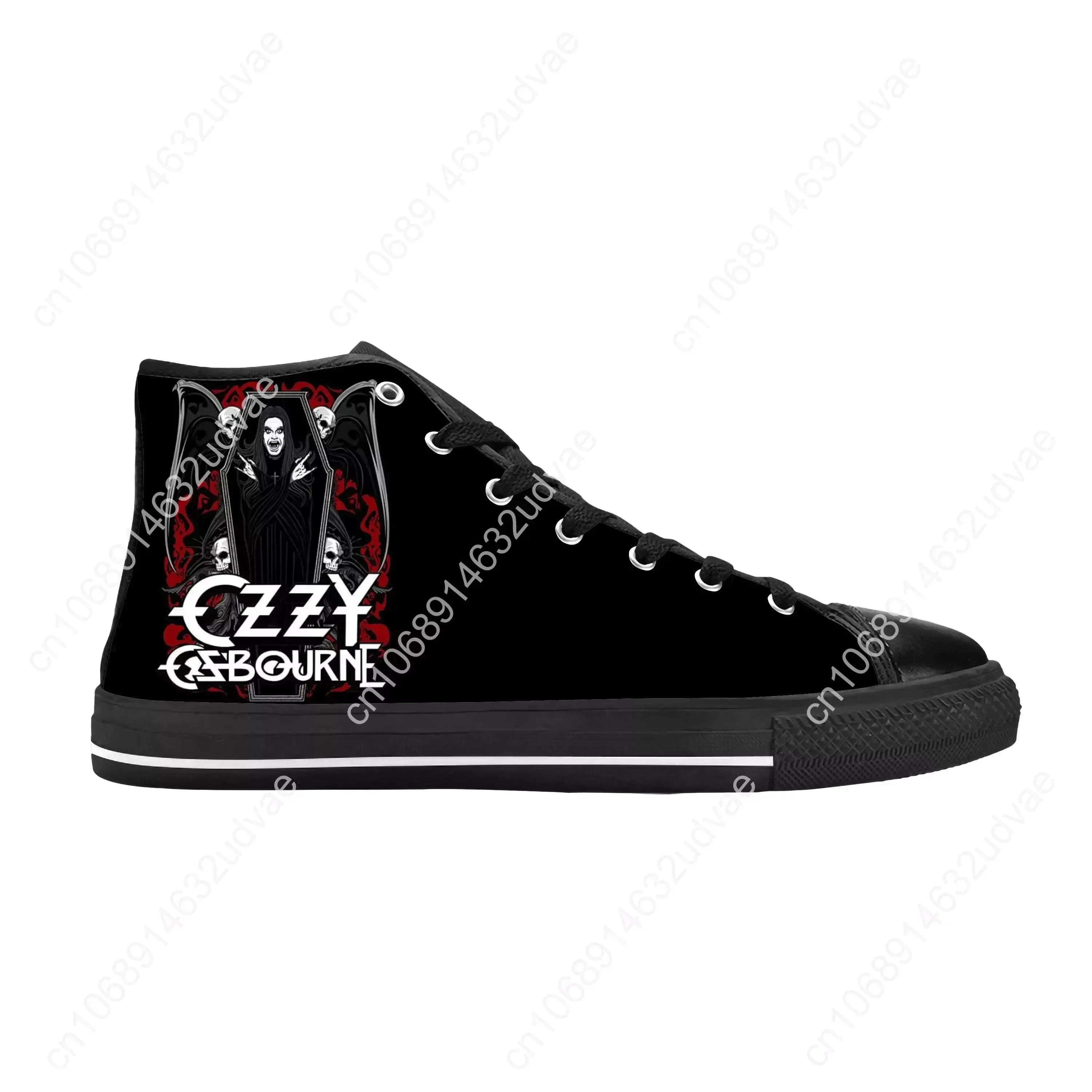 Ozzy Osbourne Rock Band Music Horror Gothic Cool Casual Cloth Shoes High Top Comfortable Breathable 3D Print Men Women Sneakers