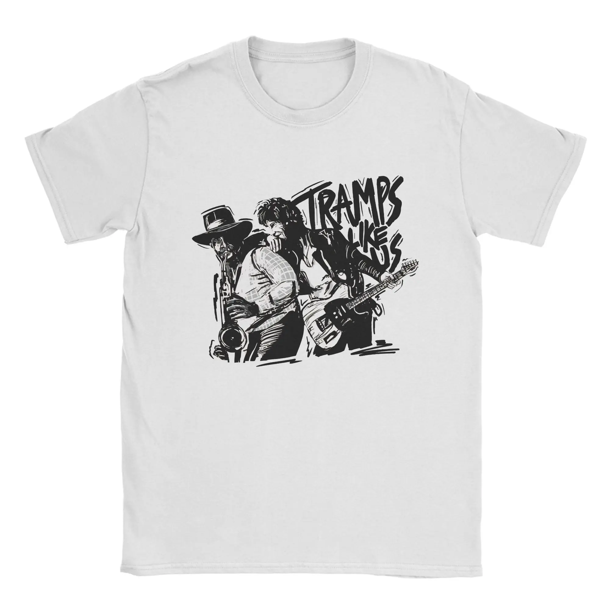 Bruce Born To Run Rock Band Music  Cotton T-Shirt For Men Summer Springsteen Streetwear T Shirts Crew Neck Tee Shirt Tops