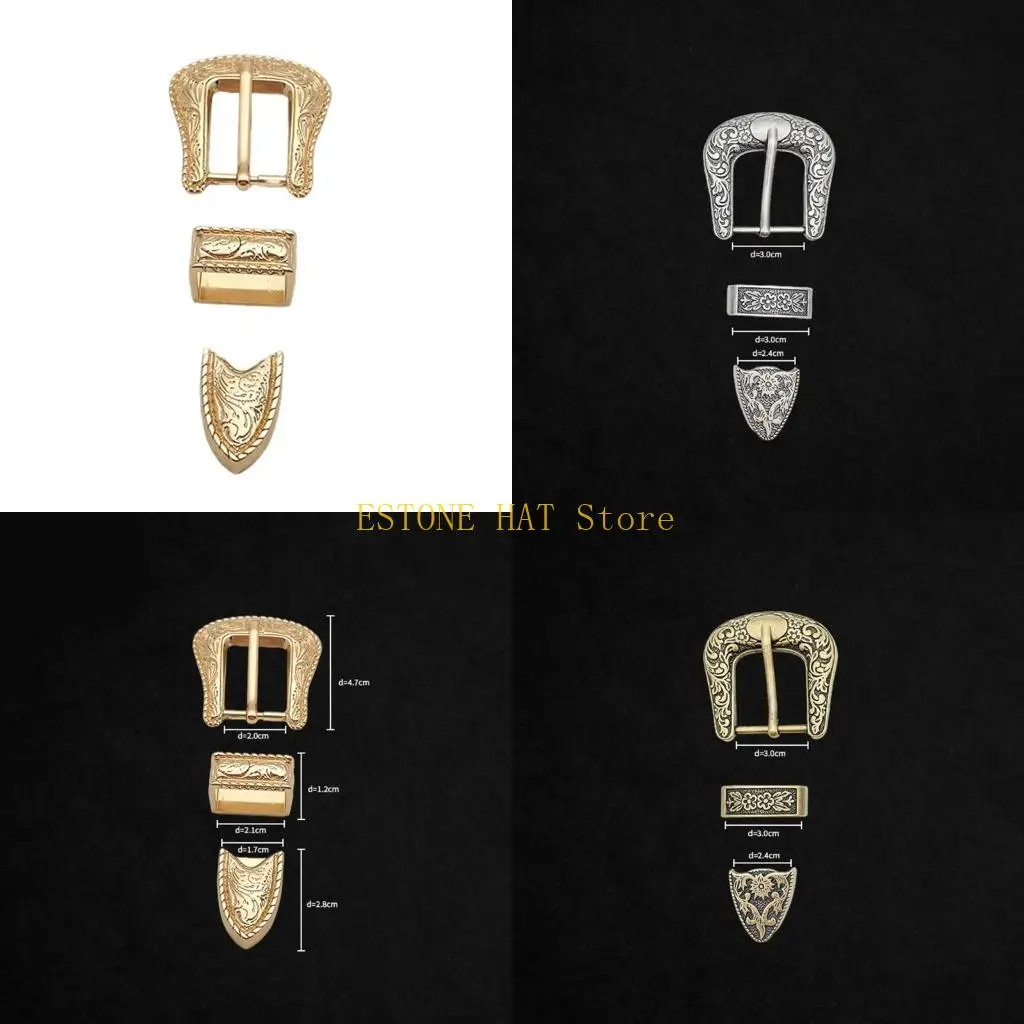 49MF Trendsetting Belt Buckle Hipsters Metal Leather Craft Replacement Belt Buckle Western Belt Buckle for Men Casual Outfit