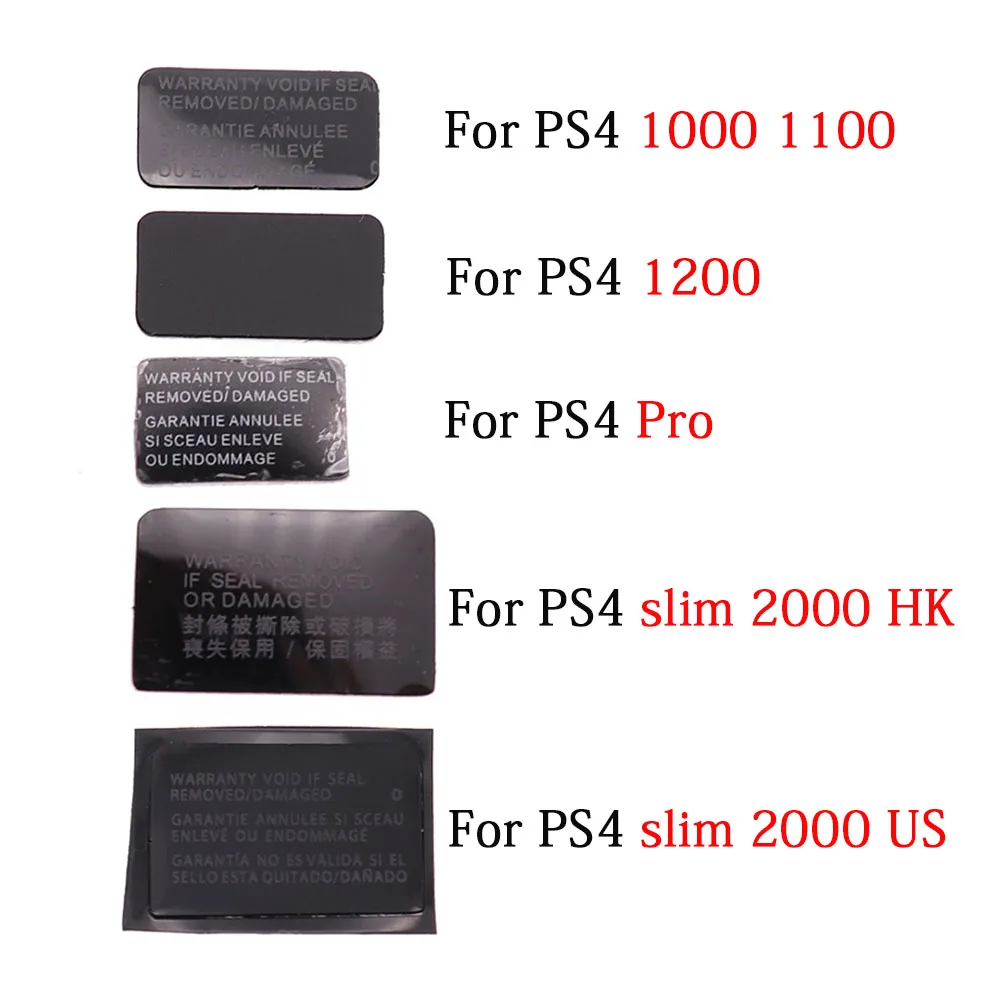 Voor PS4 Slim 2000 /1000 1100/1200/Pro Controller Label Behuizing Shell Slim Zwart Wit terug Sticker Etiket Seals