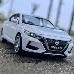 1:32 Nissan Sylphy Alloy Car Model Simulation Diecast Metal Toy Vehicles Car Model Sound and Light Collection Childrens Toy Gift