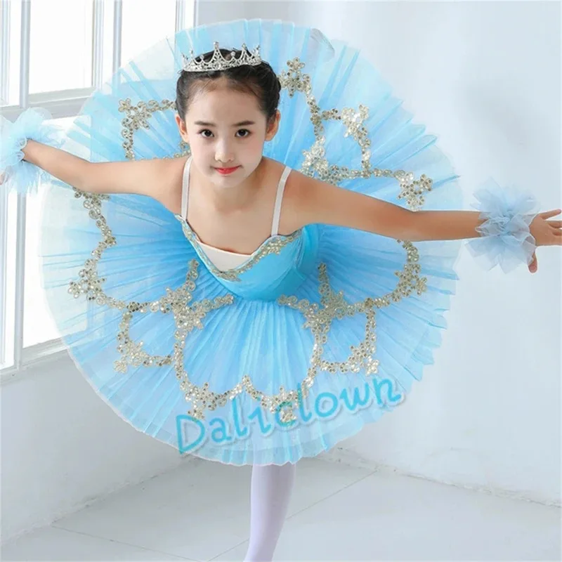 

az15Professional Women Girls Kids Adult Pancake Tutu Ballerina Princess Birthday Party Dress Ballet Cos