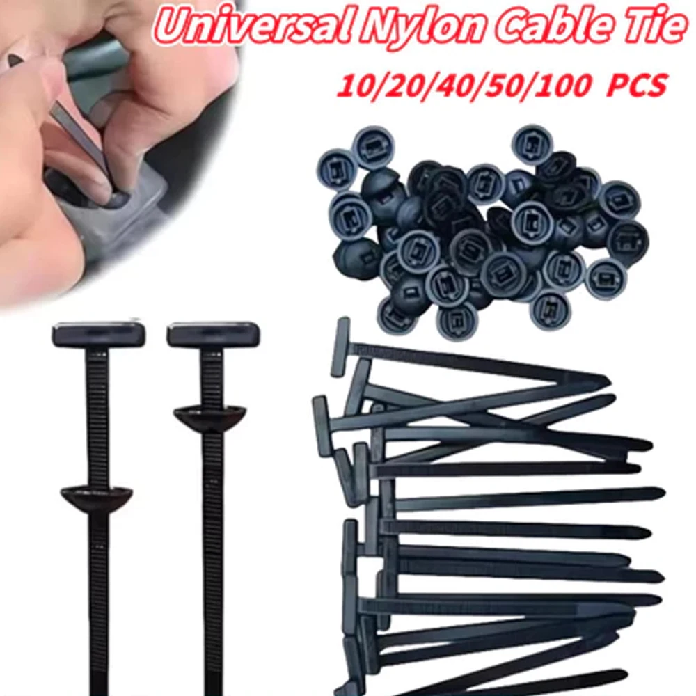 10/20/30/40/50/100 قطعة قسط الأسلاك البلاستيكية العلاقات الثقيلة كابل الذاتي قفل النايلون البريدي العلاقات الأشرطة ل قطعة من نسيج لوحة الجذع