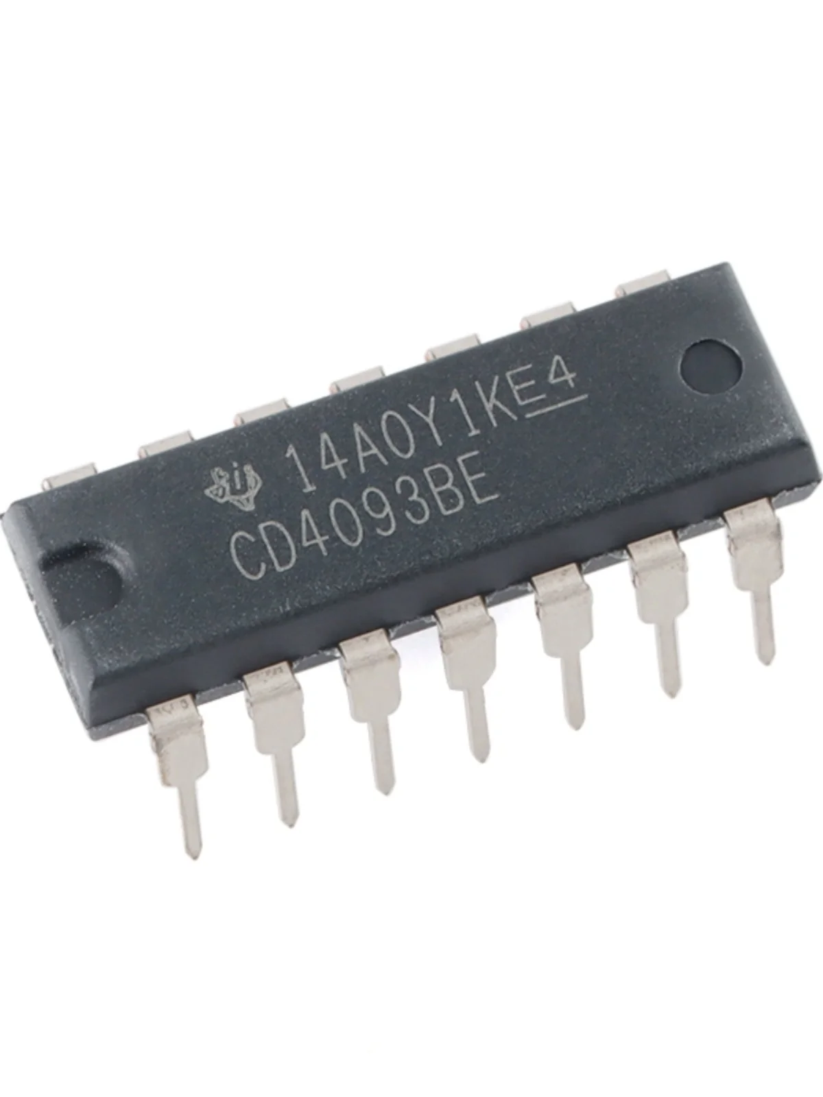 50pcs/brand New Original In-line CD4093BE DIP-14 Four-way 2-input and Non-Schmitt Trigger Chip