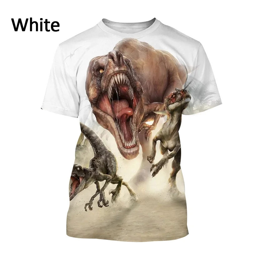 

2022 футболка с коротким рукавом и принтом динозавра, Мужская модная повседневная футболка с животным, уличный Топ унисекс в стиле Харадзюку