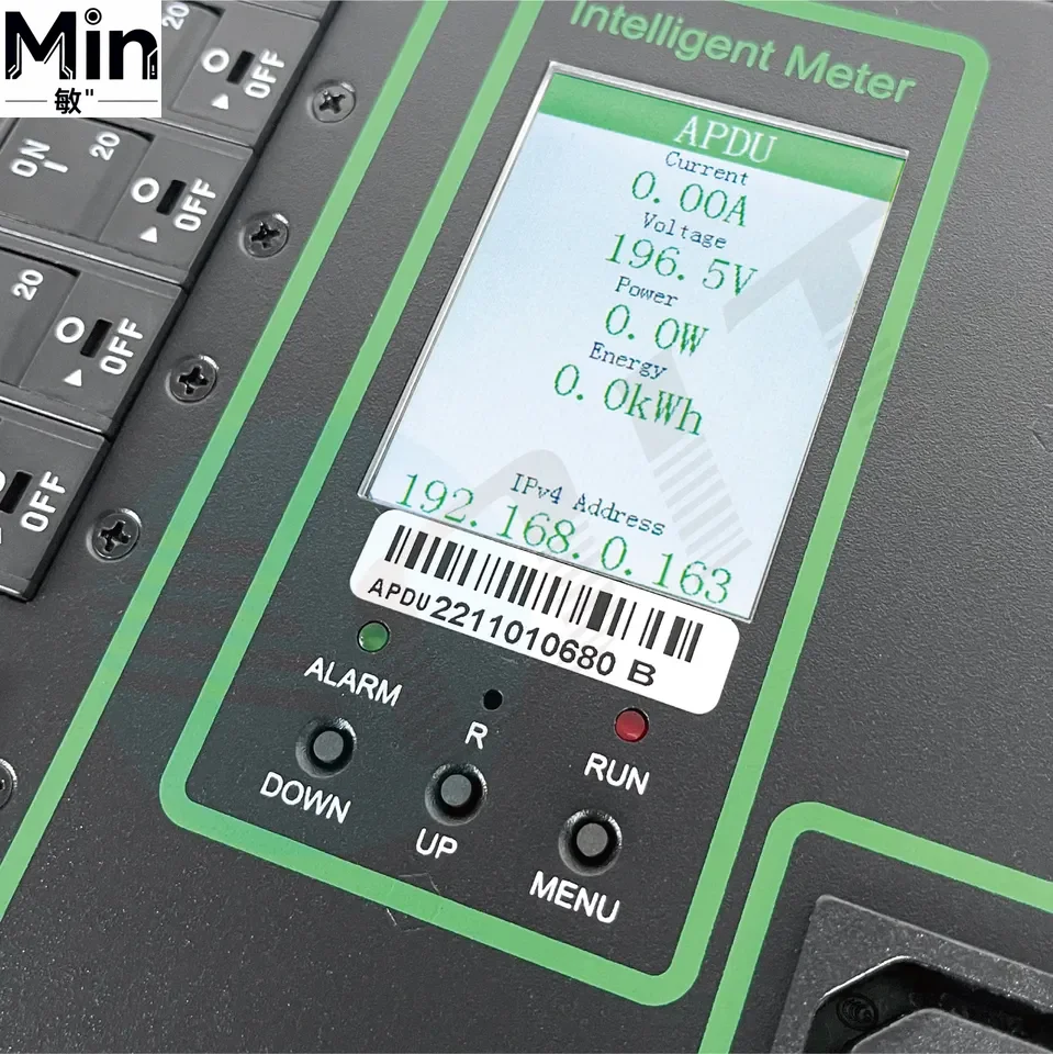 200A High Smart Metered Rack PDU C19 Outlets SNMP Remote Monitoring Distribution Unit for Server Data Center Cabinet