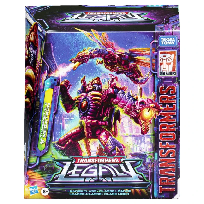 Op voorraad getransformeerd speelgoed Heritage Series Red Dragon Megatron Leadership Action Figure Collection Gift
