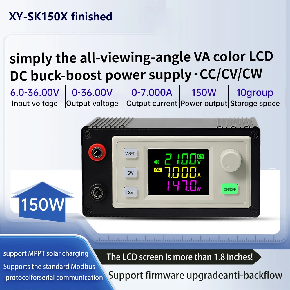 SK150X CNC lifting DC adjustable voltage regulated power supply Solar charging module 7A150W with indicator light