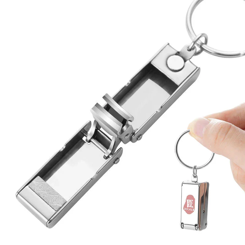 2nd Generation Folding Nail Clipper Stainless Steel Deformable Magnetic Cute Portable Manicure Pedicure Tool