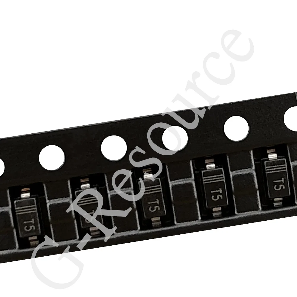 (100 قطعة) 1N4448W (وضع علامة T5) SOD-123 75 فولت 250 مللي أمبير تبديل الصمام الثنائي الدائرة المتكاملة