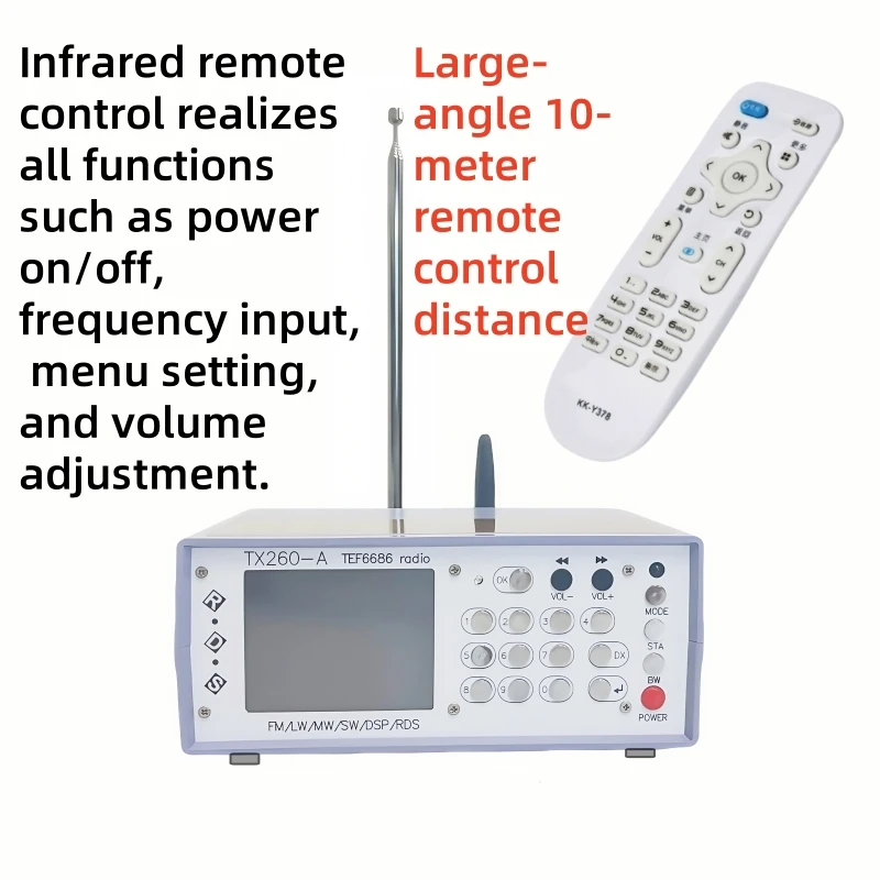 

DIY Desktop Full Radio TEF6686 Portable Entertainment for Radio Lovers Durable New Dropship