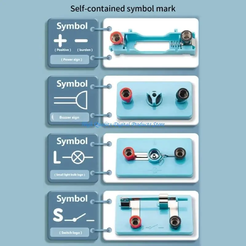 

U2JE Physics Electricity Experiment Set Portable Circuit Experiment Box for Classroom