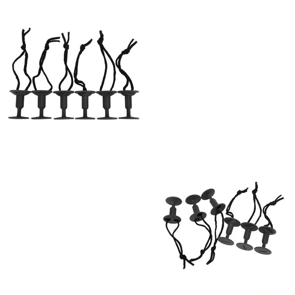 

31BE 6 шт. вилка для поводка для доски для серфинга, удобные вилки для поводка для доски для серфинга и бодиборда