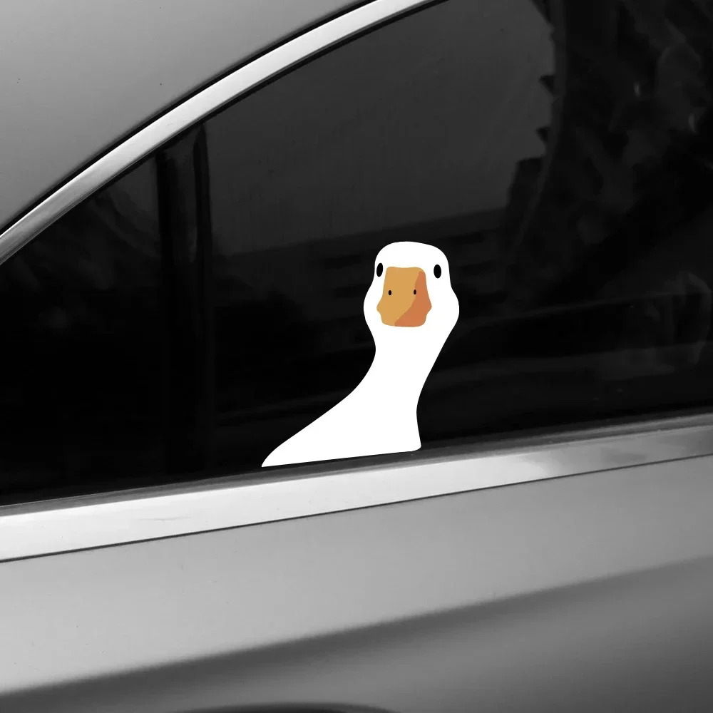 Cartoon Goose Game Car Vinyl Decal Waterproof Auto Whole Body DIY Styling Sticker