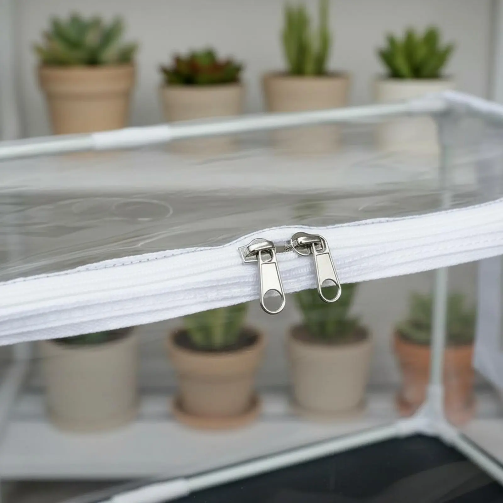 Portable Plant Tent Waterproof Indoor Plant Grow Chamber Desktop Fleshy-Leaved Plant Cover Ventilated Design Mini Greenhouse