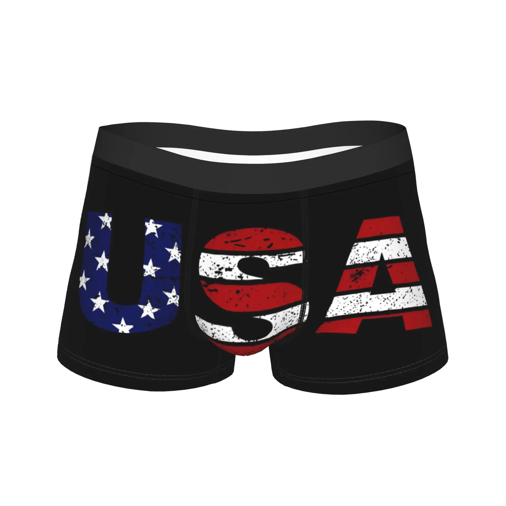 

USA 4th Of July Independence Day Underwear Custom Boxershorts High Quality Man Panties Comfortable Shorts Briefs Gift Idea