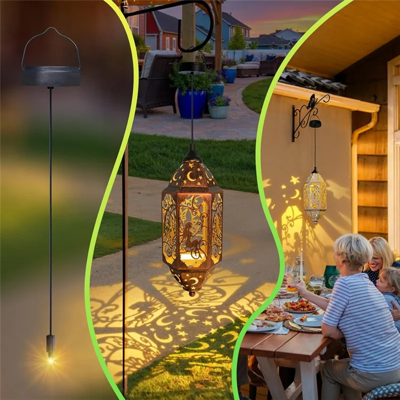 

AT43-2Pack 600Mah Solar Lights Replacement Top For Outdoor Lantern Lights Waterproof For Garden, Yard,DIY Birthday Gifts