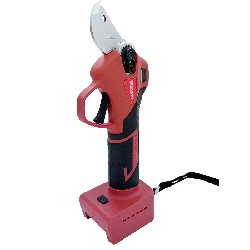 Electric Brushless Pruner 4 Gears Cordless Handheld Orchard Shrub Tree Branch Pruning Cutter For Makita 18V Battery Tool