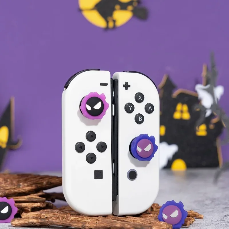 Pokemon Gastly Silicone Thumb Grip Cap Switch Lite Joystick Cap For Nintendo Switch NS Switch OLED Thumb Stick Grips Accessories