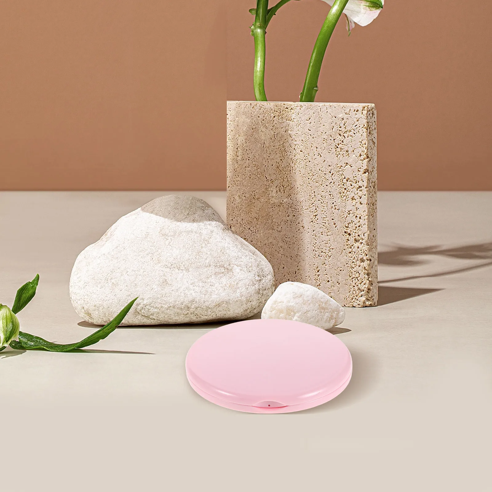 5 szt. Małe lusterka do makijażu podróżne, przenośne, składane, dwustronne, kompaktowe lusterka dla kobiet, do torebki, biura, okrągłe lusterka do makijażu.