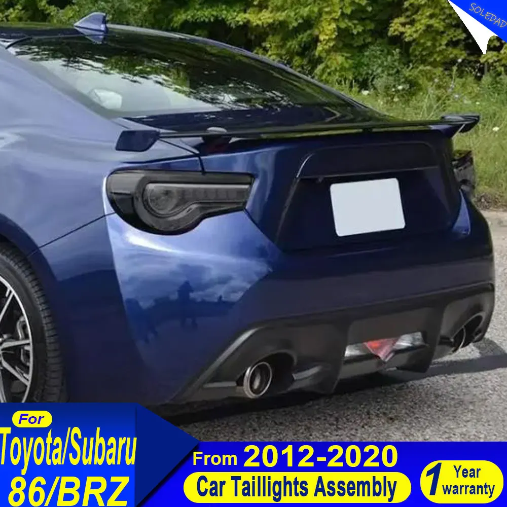 1 set Car Tail Light for Toyota 86 GT Subaru BRZ FRS 2012-2021 Tail Light Plug and Play Full LED Rear Taillights Assembly