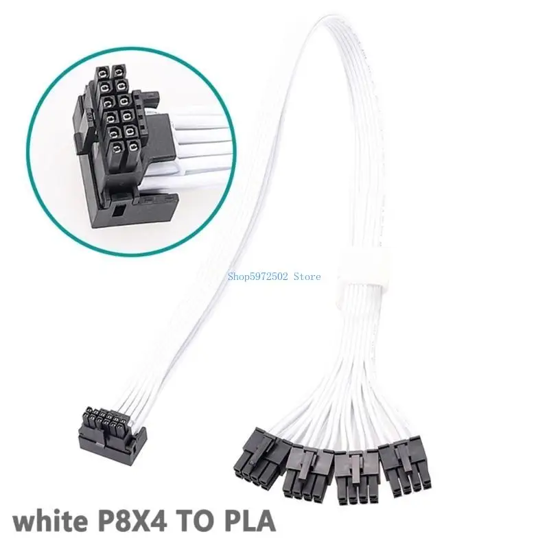 

Y3NC 16Pin(12+4) PCIE5.0 GPU Adapter Line 16pin Pcie5.0 to 4 8pin Male Graphics Video Card Cable 16pin to 8pinx4 12VHPWR