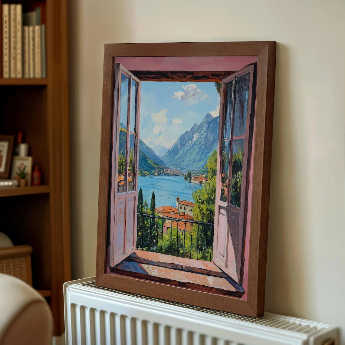 Open Window Henri Matisse Print, Henri Matisse Style Fauvism Painting, Modern Exhibition Print, Patio Doors Italy Mediterranean,