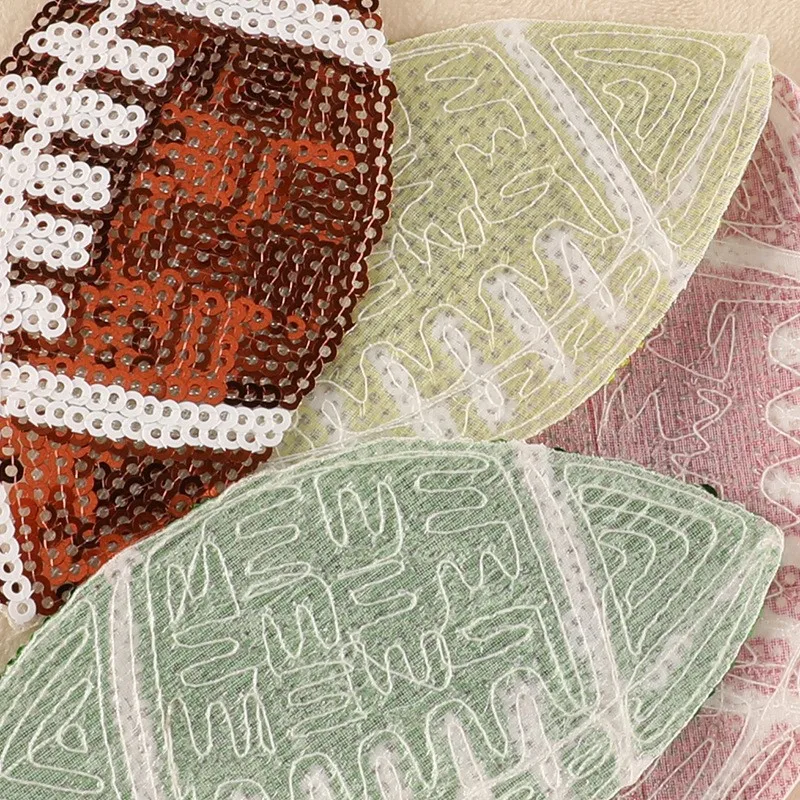 Glitzernder Rugby-Aufnäher zum Aufbügeln für Kleidung, Outdoor-Aufkleber, Jacke, bestickt, zum Nähen, Stoff, Kinderstich, Thermo-DIY, Nas Vendki Mochila – Detail 13